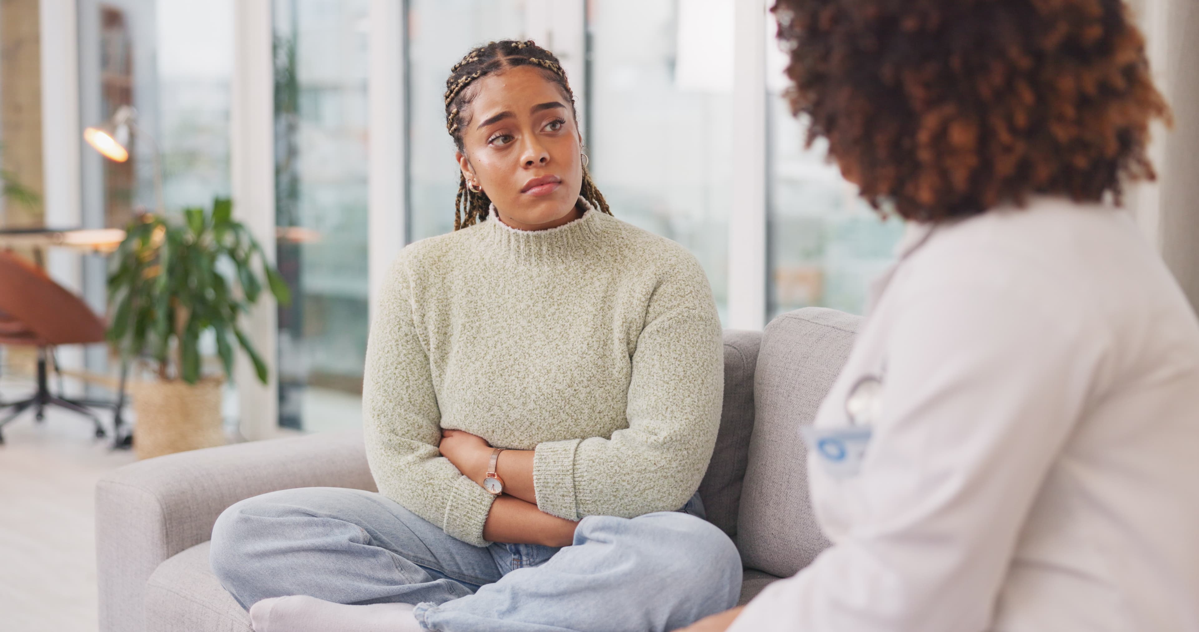 Woman in a therapy session